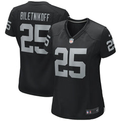 Fred Biletnikoff Las Vegas Raiders Women's Game Retired Player Jersey - Black - Nike