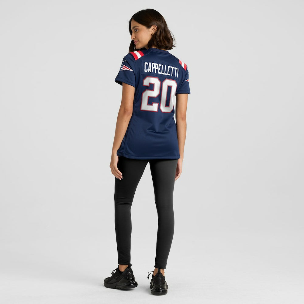 Gino Cappelletti New England Patriots Women's Game Retired Player Jersey - Navy - Nike