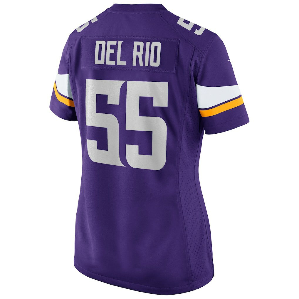 Jack Del Rio Minnesota Vikings Women's Game Retired Player Jersey - Purple - Nike