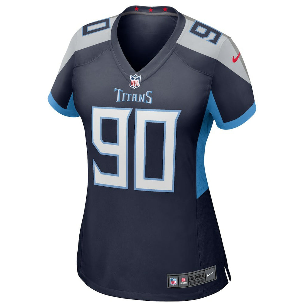 Jevon Kearse Tennessee Titans Women's Game Retired Player Jersey - Navy - Nike