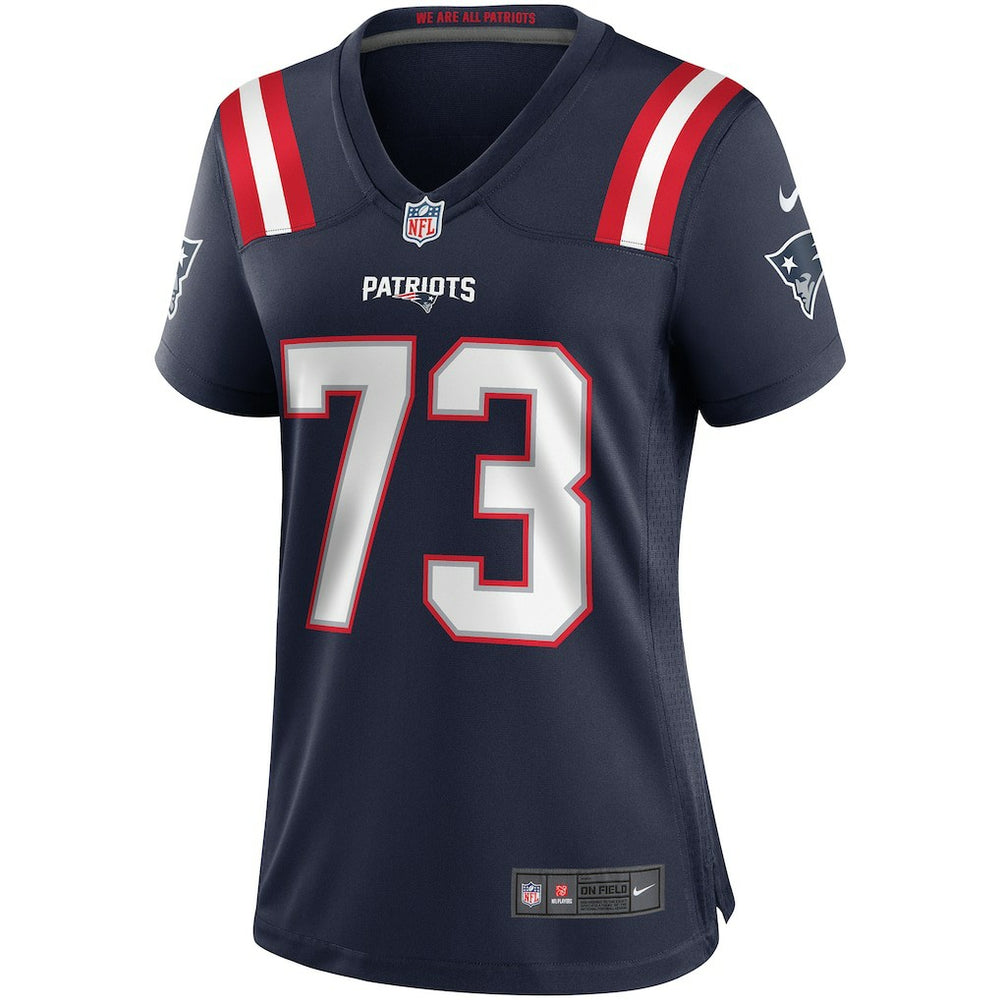 John Hannah New England Patriots Women's Game Retired Player Jersey - Navy - Nike