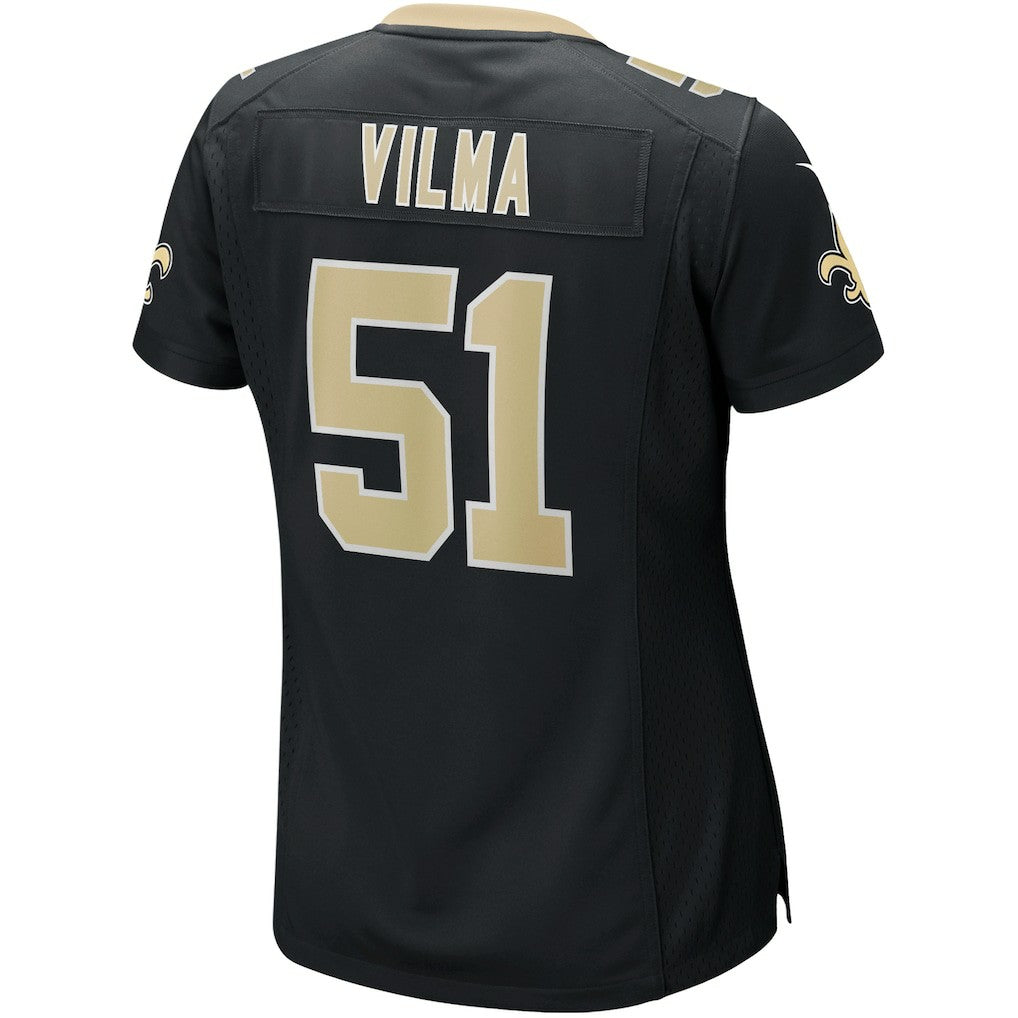 Jonathan Vilma New Orleans Saints Women's Game Retired Player Jersey - Black - Nike