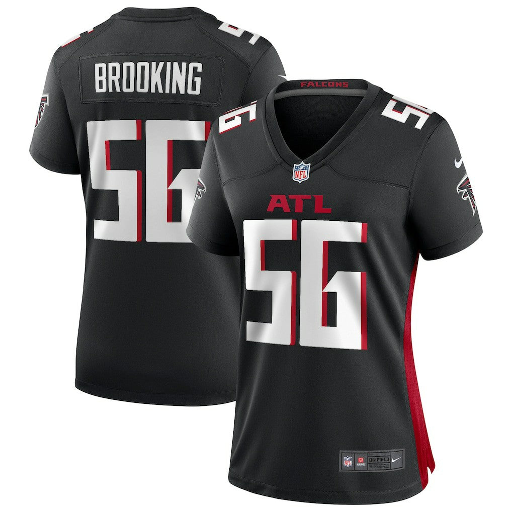 Keith Brooking Atlanta Falcons Women's Game Retired Player Jersey - Black - Nike