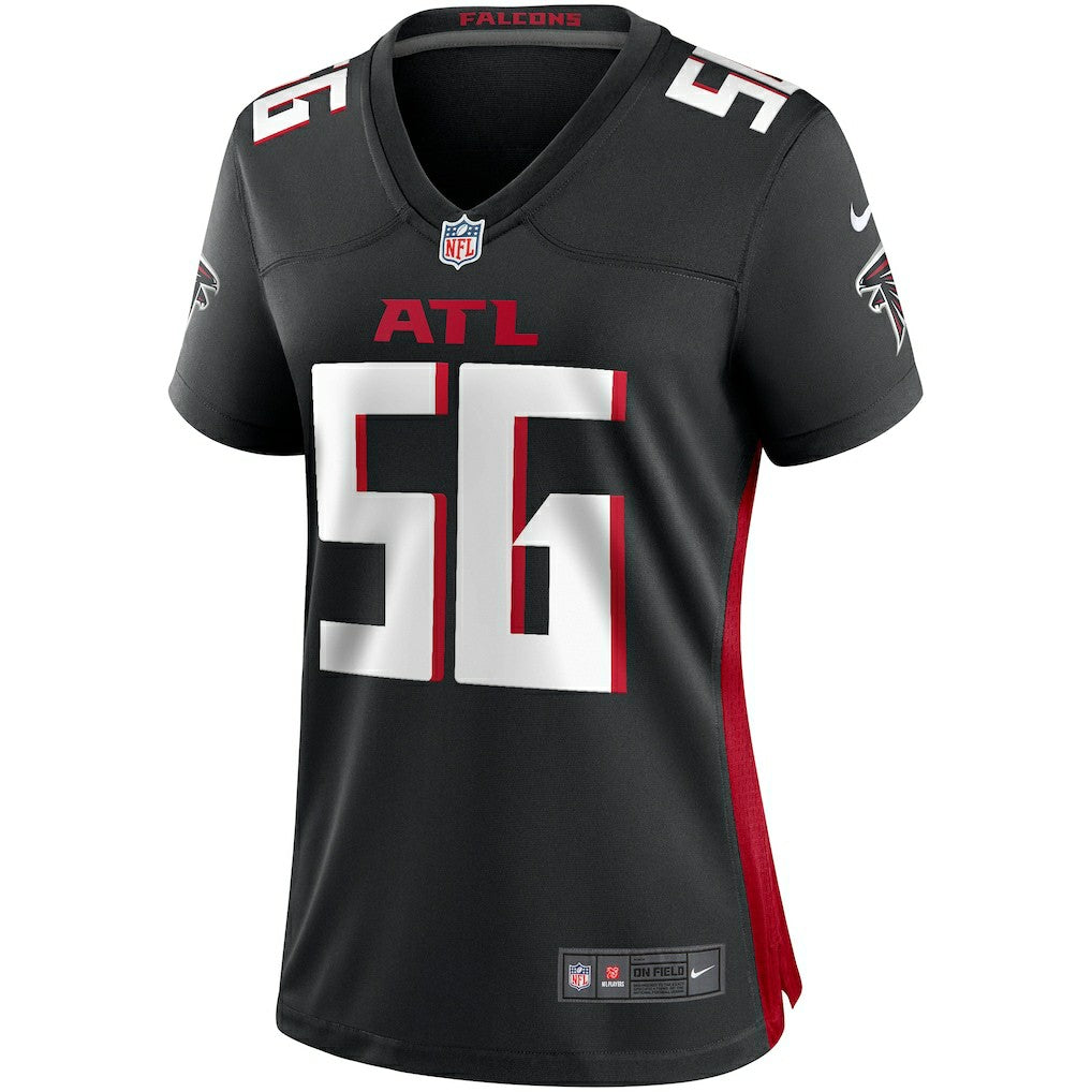 Keith Brooking Atlanta Falcons Women's Game Retired Player Jersey - Black - Nike