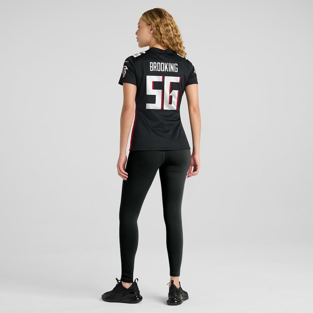 Keith Brooking Atlanta Falcons Women's Game Retired Player Jersey - Black - Nike