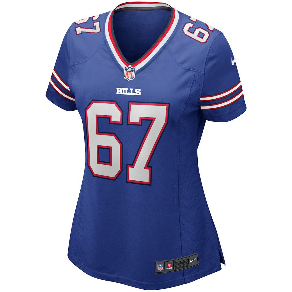 Kent Hull Buffalo Bills Women's Game Retired Player Jersey - Royal - Nike