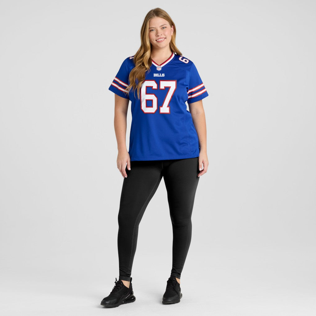 Kent Hull Buffalo Bills Women's Game Retired Player Jersey - Royal - Nike