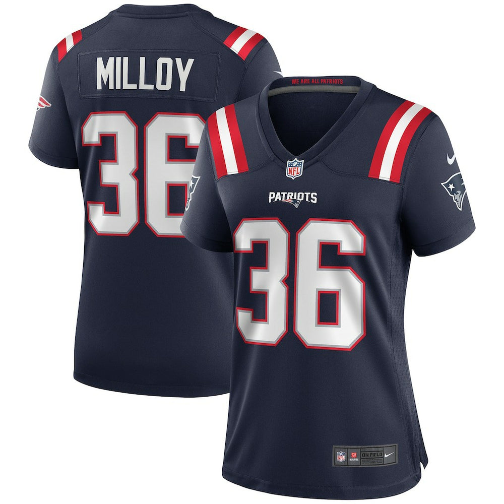 Lawyer Milloy New England Patriots Women's Game Retired Player Jersey - Navy - Nike