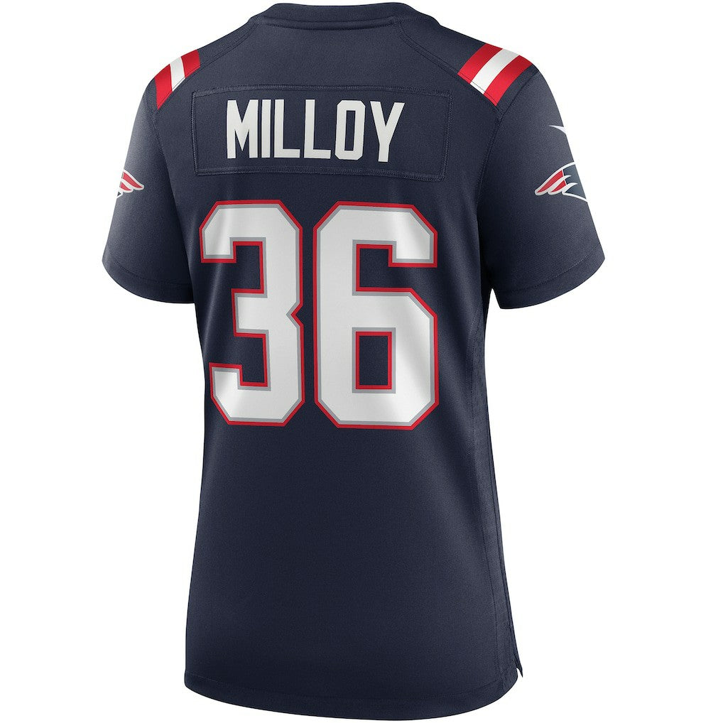 Lawyer Milloy New England Patriots Women's Game Retired Player Jersey - Navy - Nike