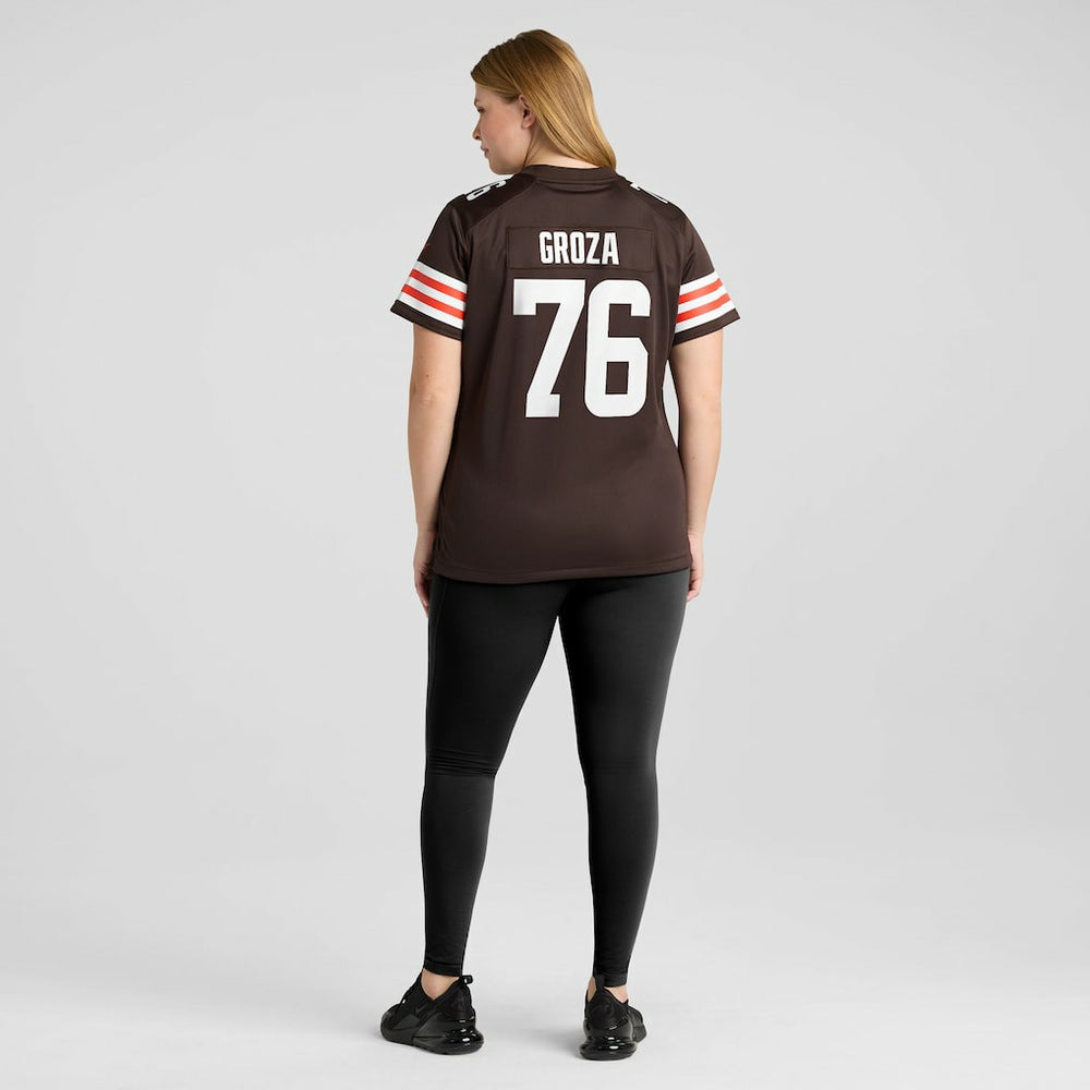 Lou Groza Cleveland Browns Women's Game Retired Player Jersey - Brown - Nike