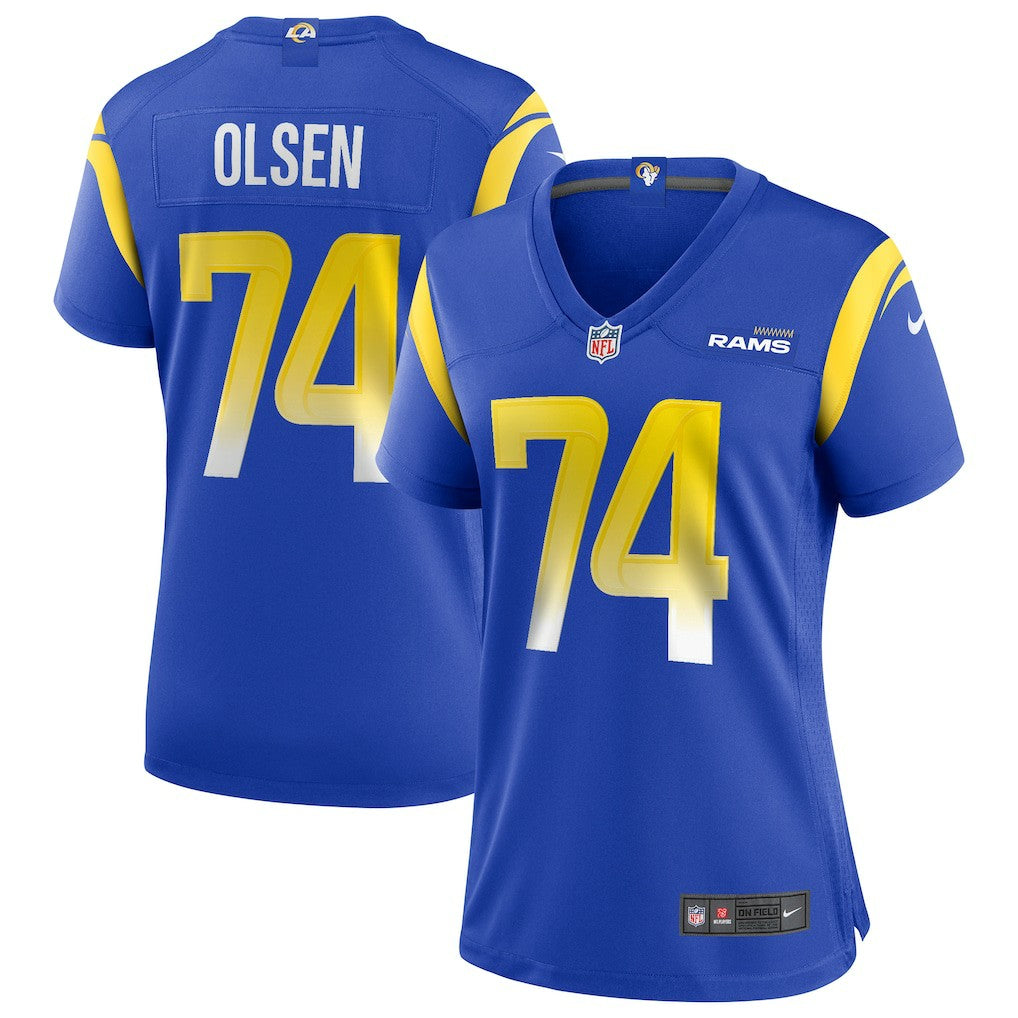 Merlin Olsen Los Angeles Rams Women's Game Retired Player Jersey - Royal - Nike