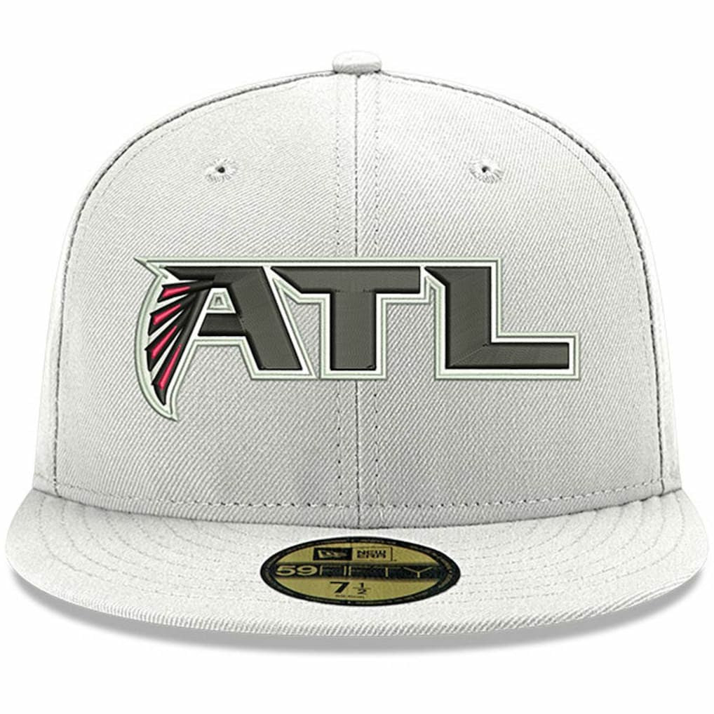 Atlanta Falcons New Era Omaha ATL 59FIFTY Fitted Hat - White - NFL