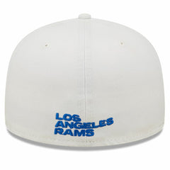 Los Angeles Rams New Era Omaha Ram Head 59FIFTY Fitted Hat - White - NFL