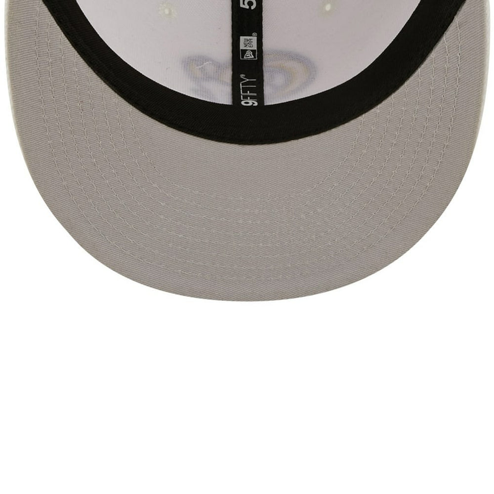 Los Angeles Rams New Era Omaha Ram Head 59FIFTY Fitted Hat - White - NFL