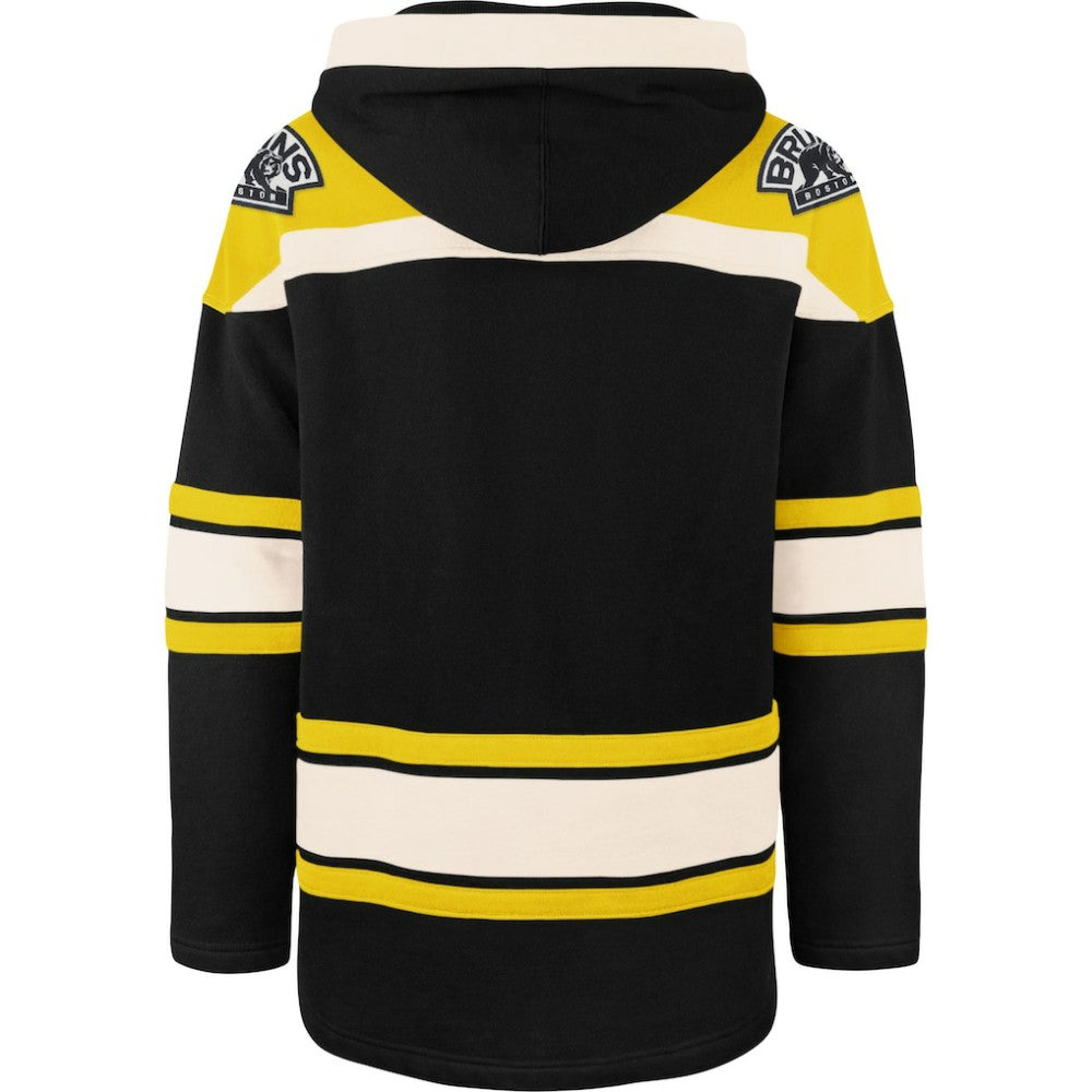 Boston Bruins '47 Superior Lacer Hoodie - Black | 47 brand Clearance