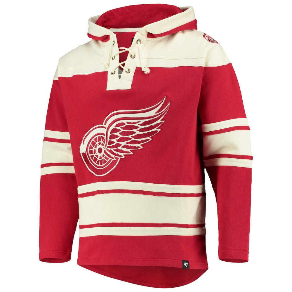 Detroit Red Wings '47 Superior Lacer Hoodie - Red | 47 brand online