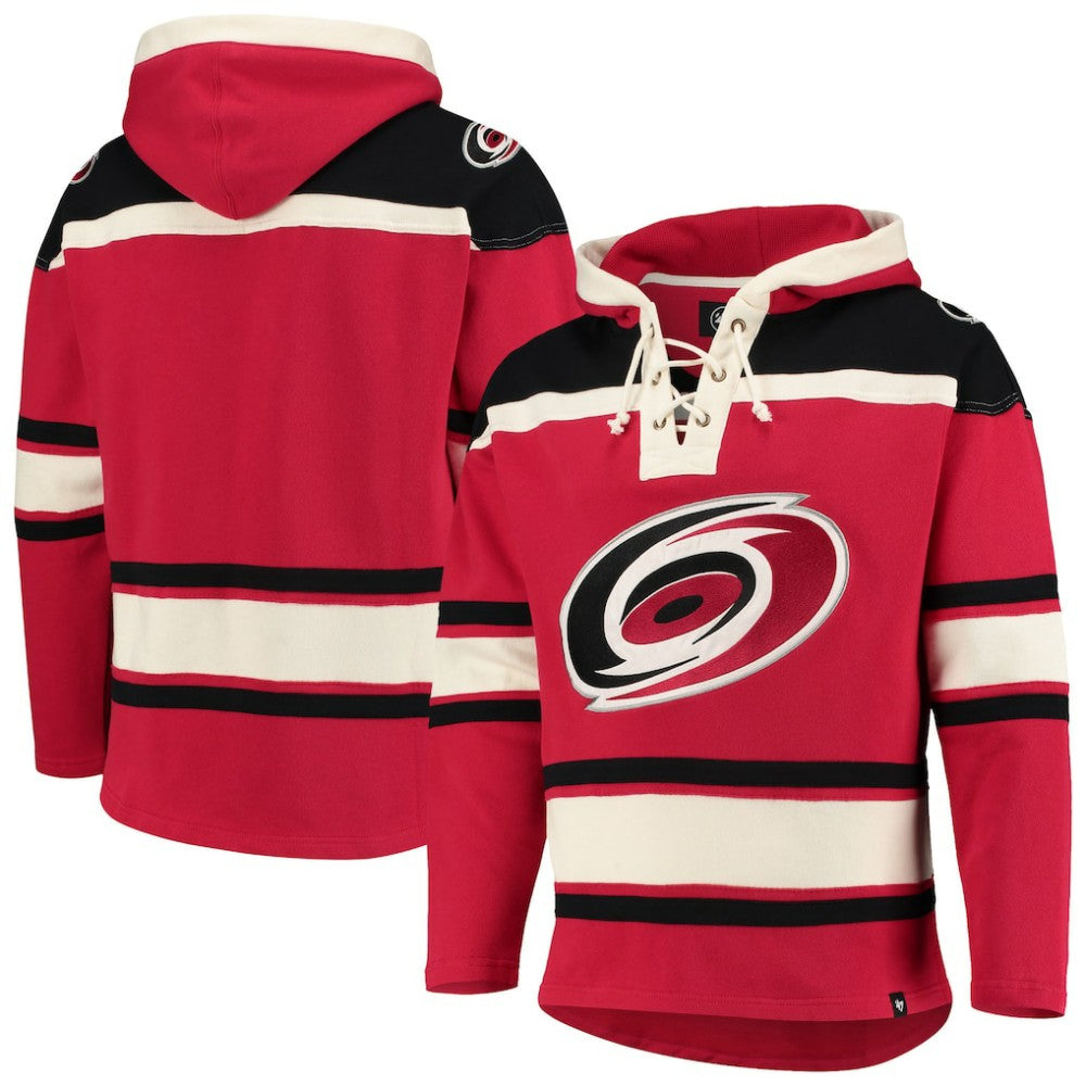 Carolina Hurricanes '47 Superior Lacer Hoodie - Red | 47 brand Lifestyle