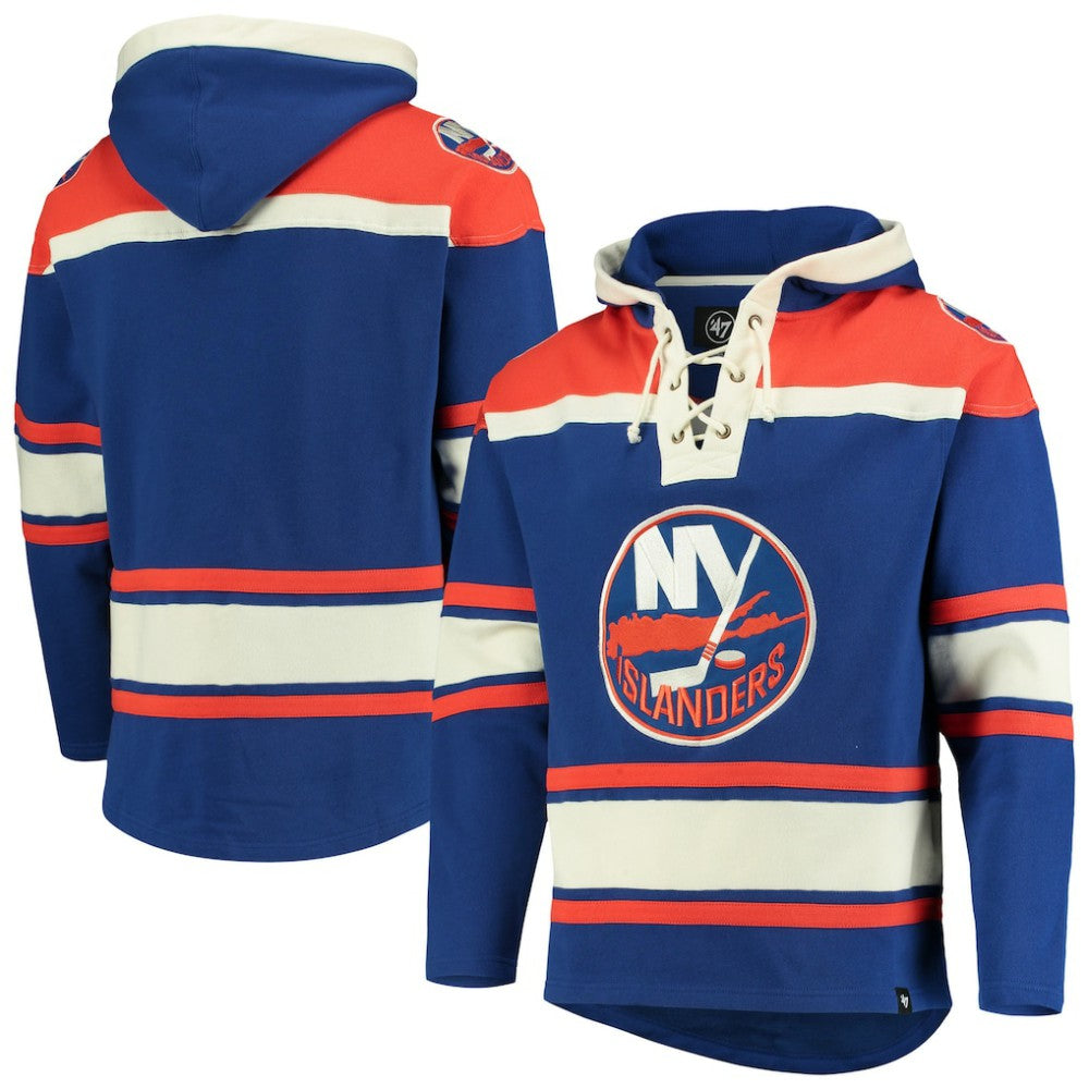 New York Islanders '47 Superior Lacer Hoodie - Royal | 47 brand Lifestyle