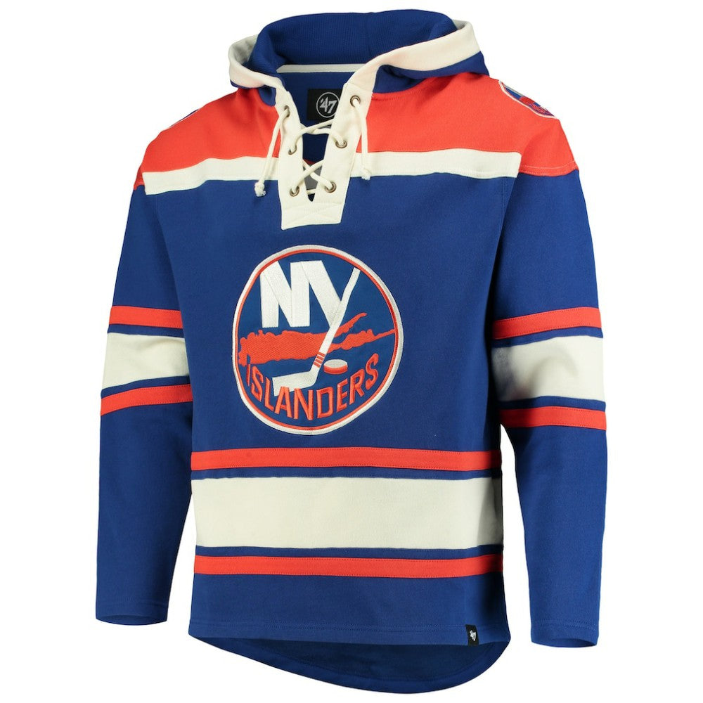 New York Islanders '47 Superior Lacer Hoodie - Royal | 47 brand Lifestyle