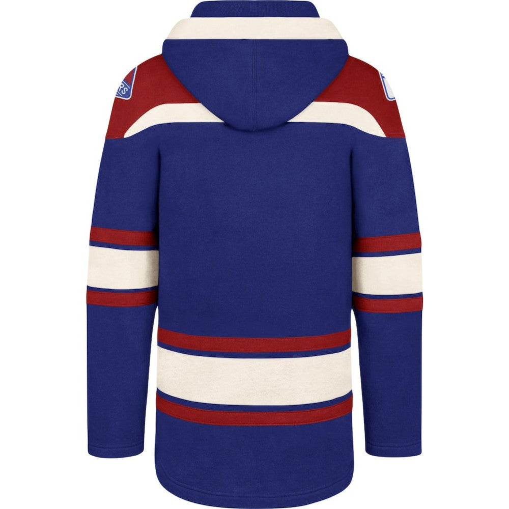 New York Rangers '47 Superior Lacer Hoodie - Blue | 47 brand discount