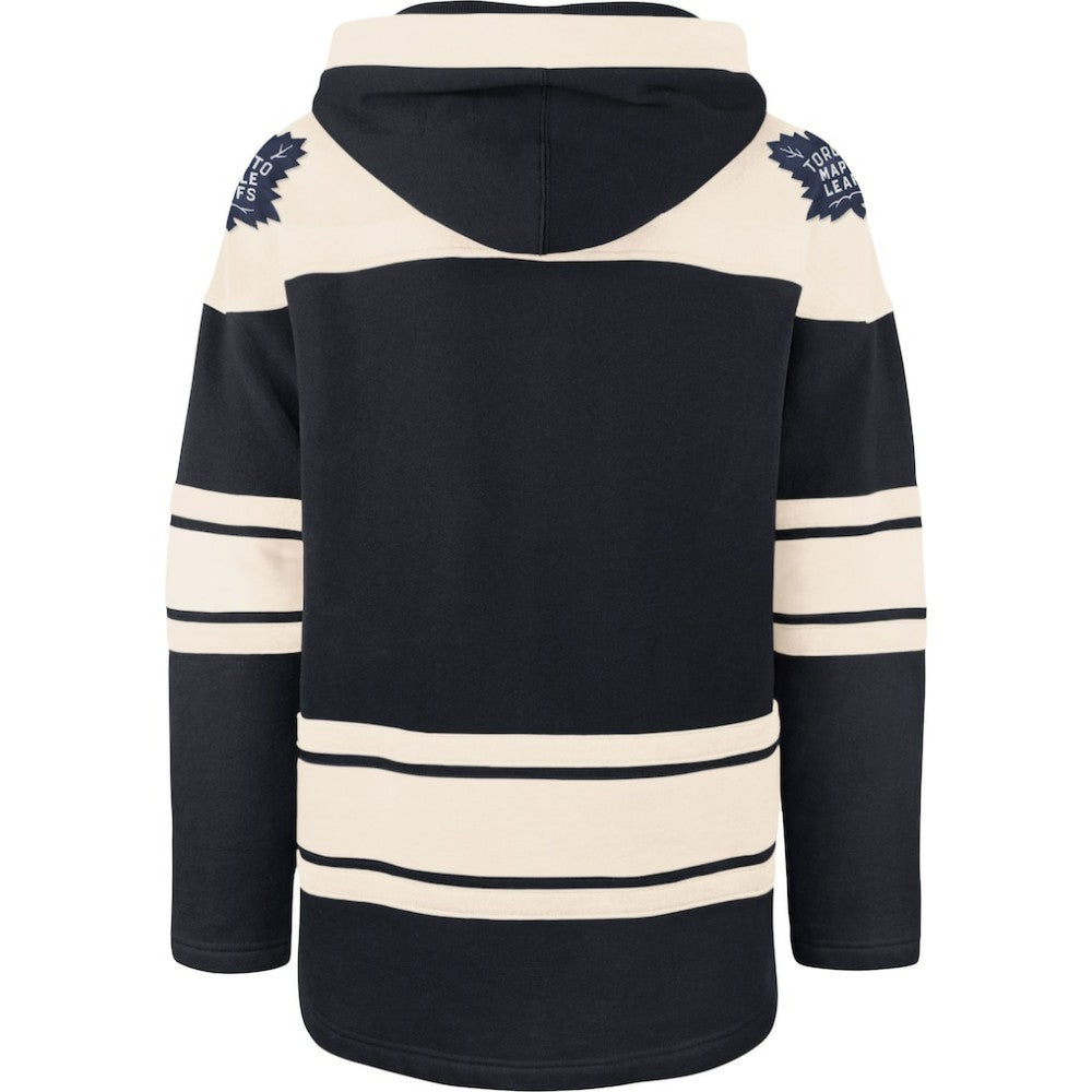 Toronto Maple Leafs '47 Superior Lacer Pullover Hoodie - Navy/Cream | 47 brand near me