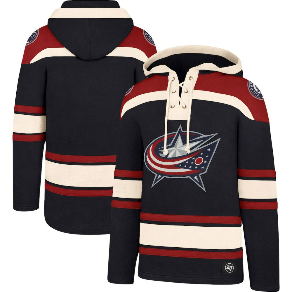 Columbus Blue Jackets '47 Superior Lacer Hoodie - Navy | 47 brand sale