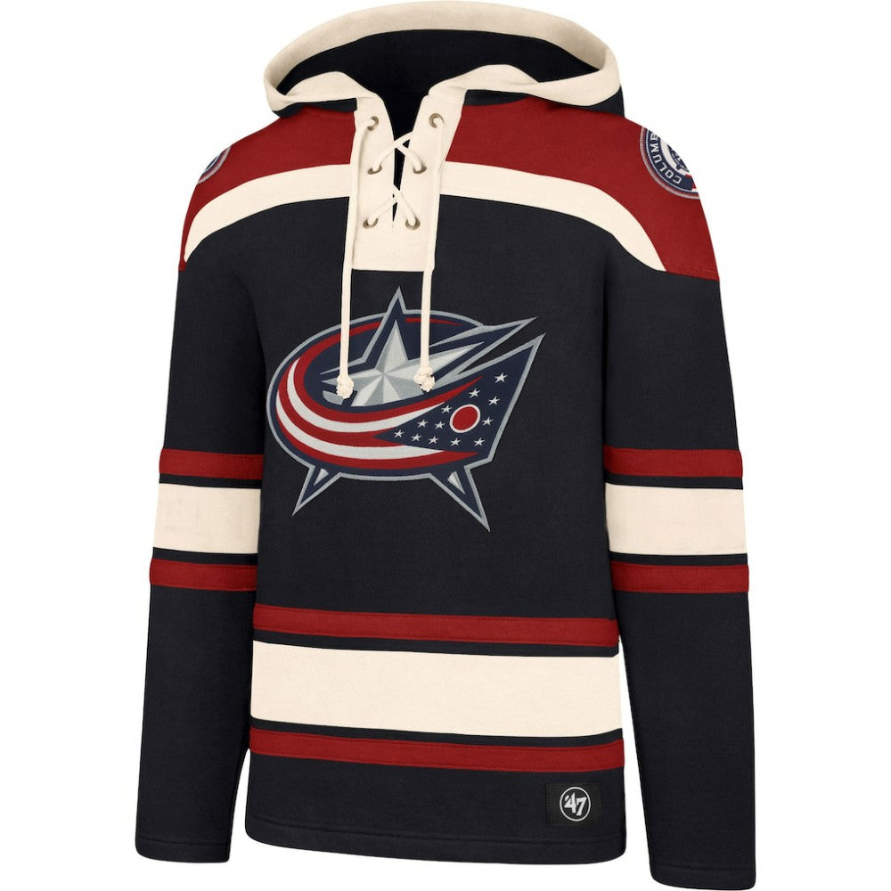Columbus Blue Jackets '47 Superior Lacer Hoodie - Navy | 47 brand sale