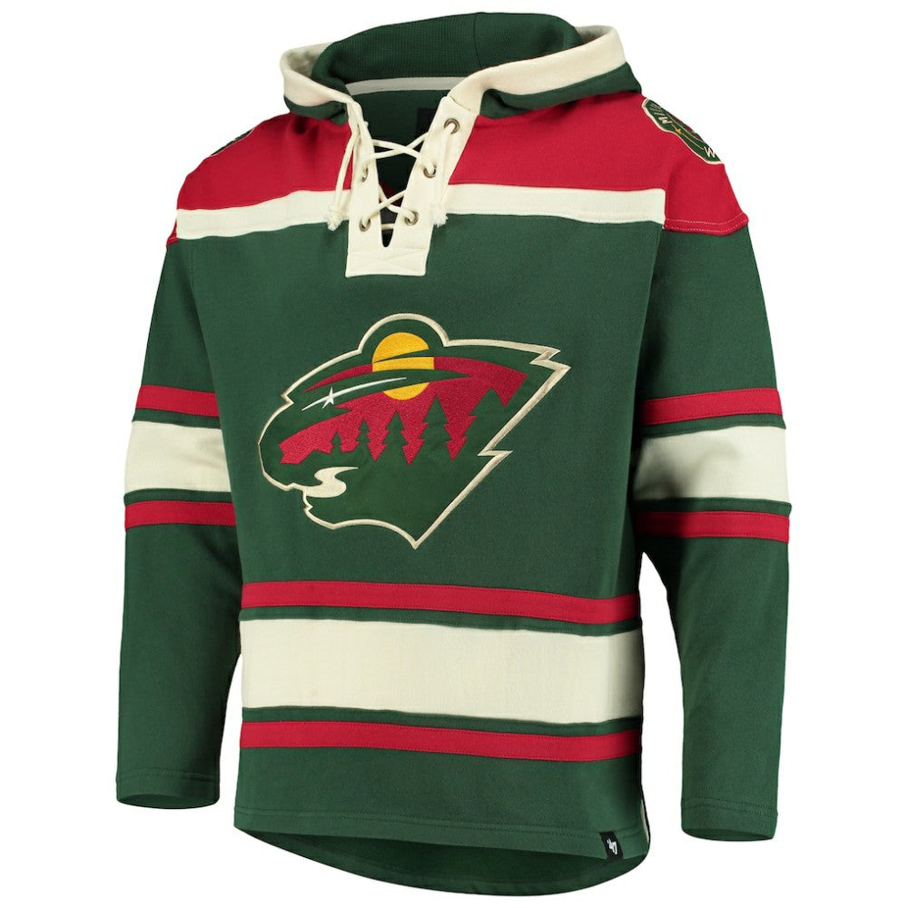 Minnesota Wild '47 Superior Lacer Hoodie - Green | 47 brand discount