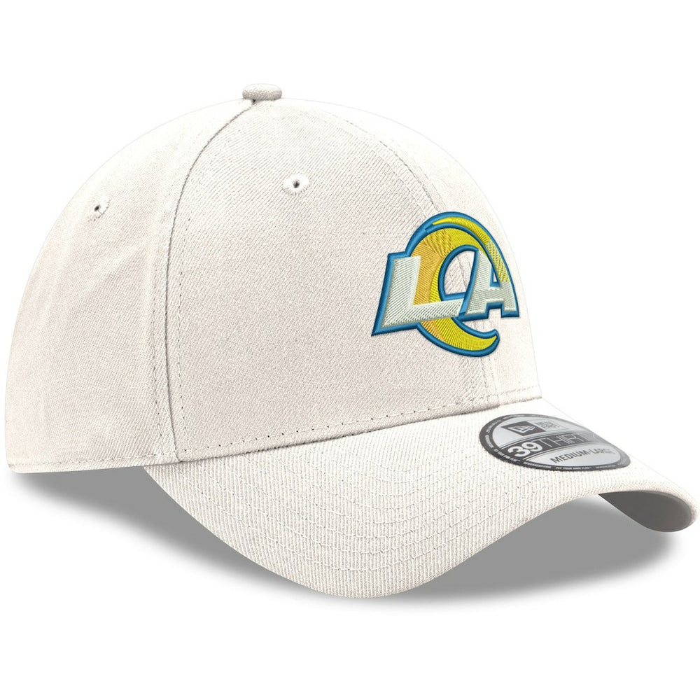 Los Angeles Rams New Era LA Logo Iced II 39THIRTY Flex Hat - White - NFL