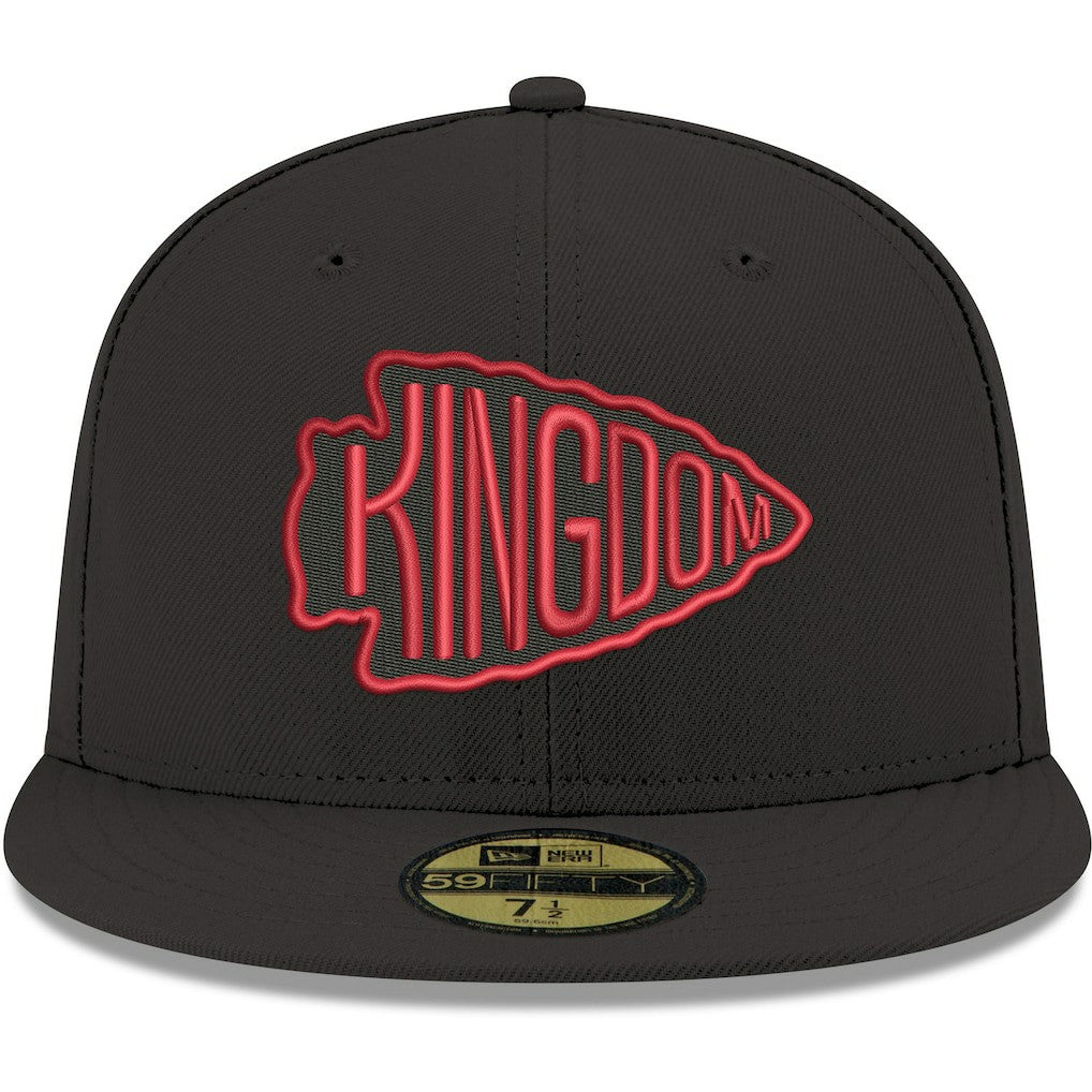 Kansas City Chiefs New Era Omaha 59FIFTY Fitted Hat - Black - NFL