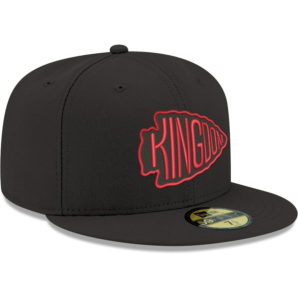 Kansas City Chiefs New Era Omaha 59FIFTY Fitted Hat - Black - NFL