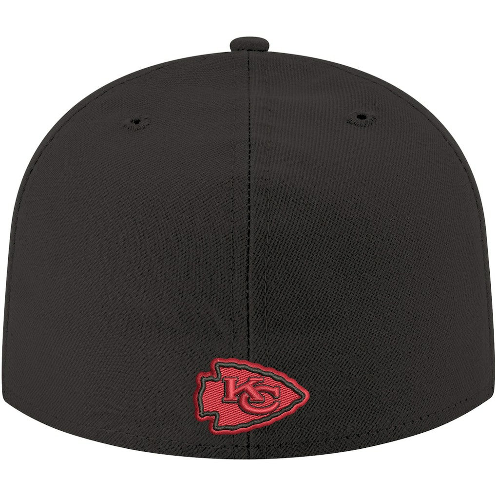 Kansas City Chiefs New Era Omaha 59FIFTY Fitted Hat - Black - NFL