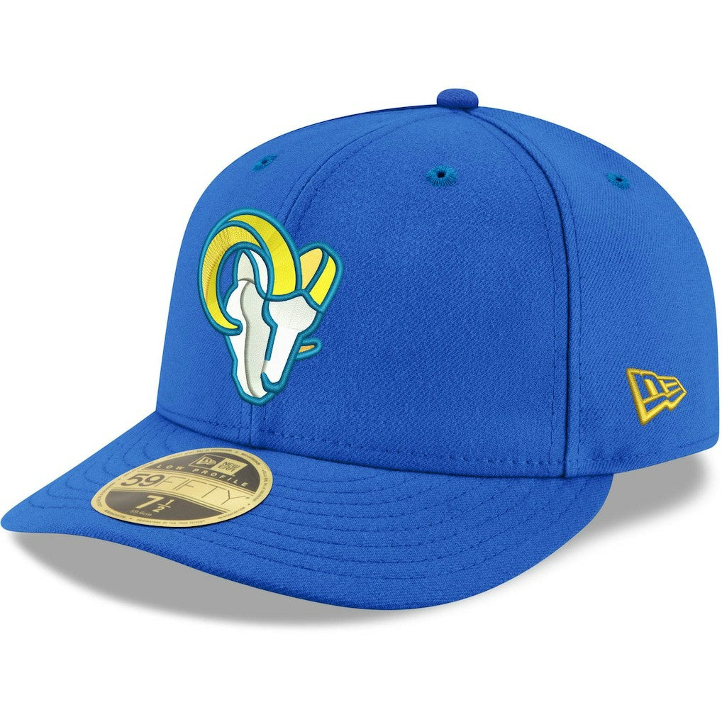 Los Angeles Rams New Era Omaha Low Profile 59FIFTY Fitted Team Hat - Royal - NFL
