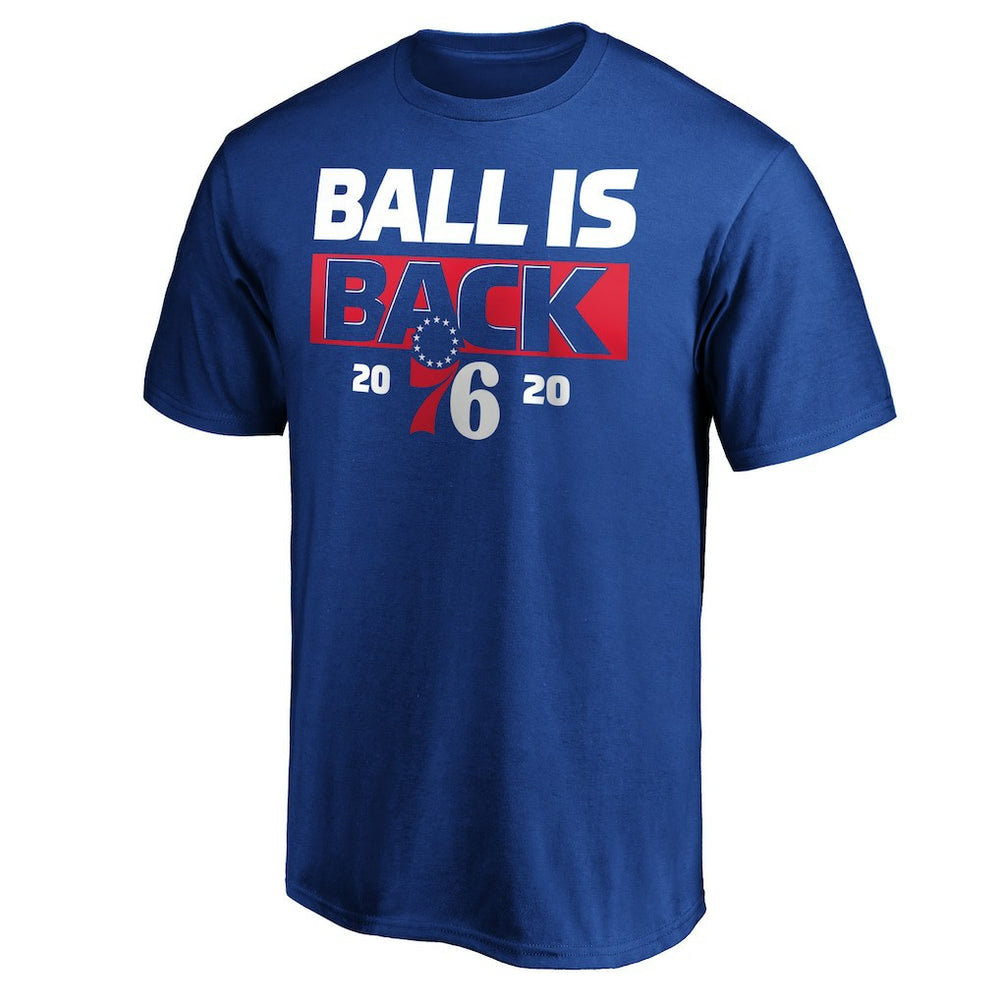 Philadelphia 76ers Ball Is Back T-Shirt Royal