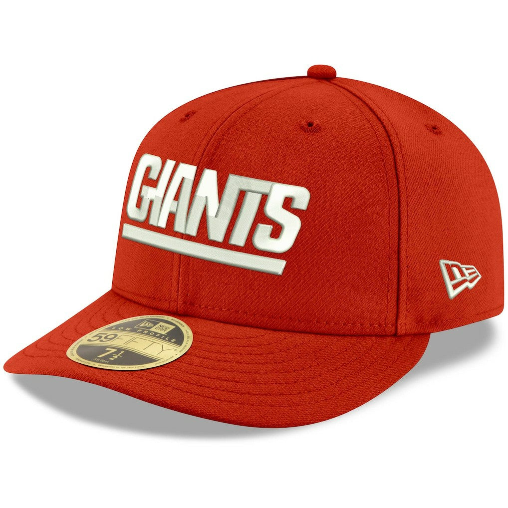 New York Giants New Era Omaha Throwback Low Profile 59FIFTY Fitted Hat - Red - NFL