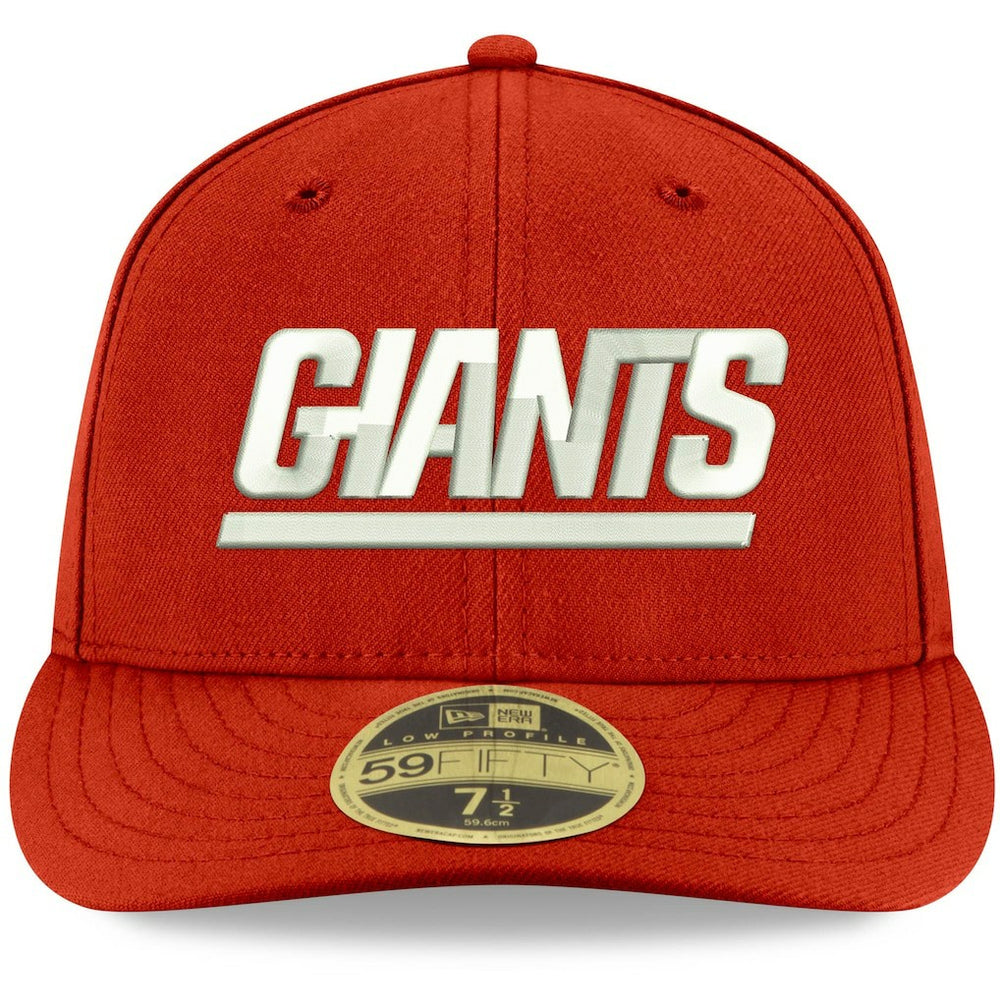 New York Giants New Era Omaha Throwback Low Profile 59FIFTY Fitted Hat - Red - NFL