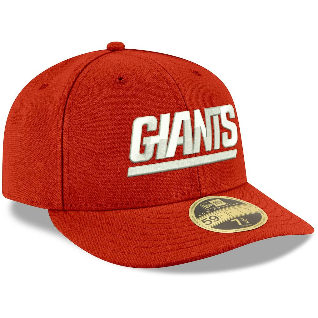 New York Giants New Era Omaha Throwback Low Profile 59FIFTY Fitted Hat - Red - NFL