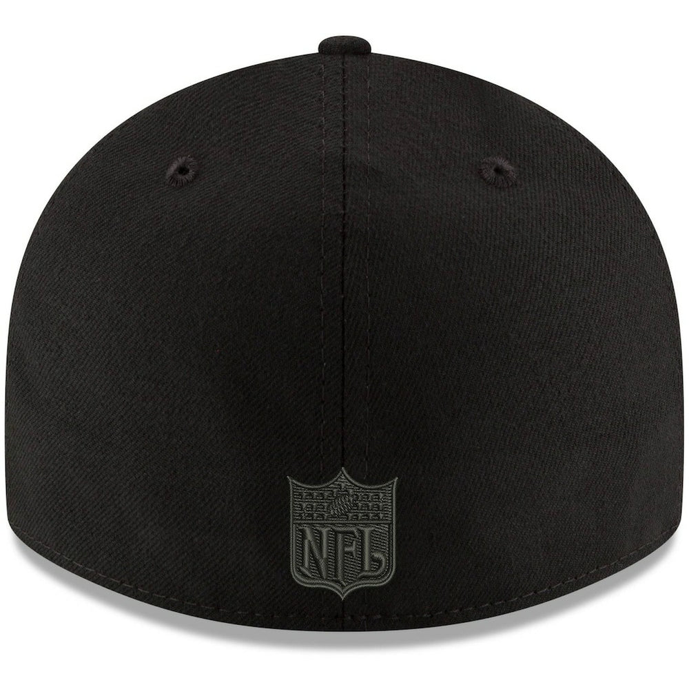 Kansas City Chiefs New Era Alternate Logo Black on Black Low Profile 59FIFTY II Fitted Hat - Black - NFL