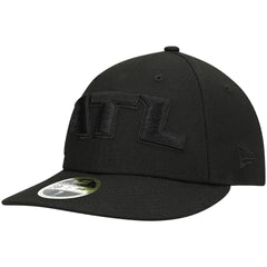 Atlanta Falcons New Era Alternate Logo Black on Black Low Profile 59FIFTY II Fitted Hat - Black - NFL