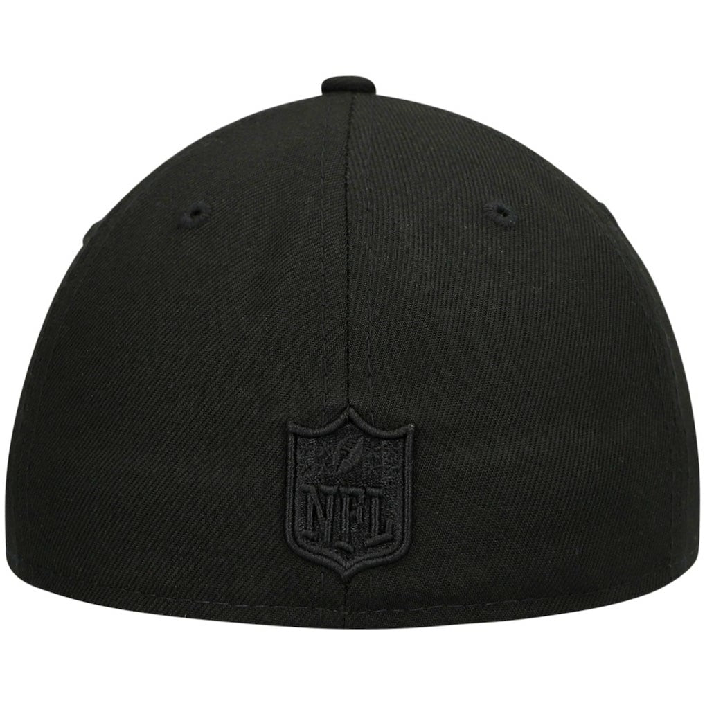 Atlanta Falcons New Era Alternate Logo Black on Black Low Profile 59FIFTY II Fitted Hat - Black - NFL