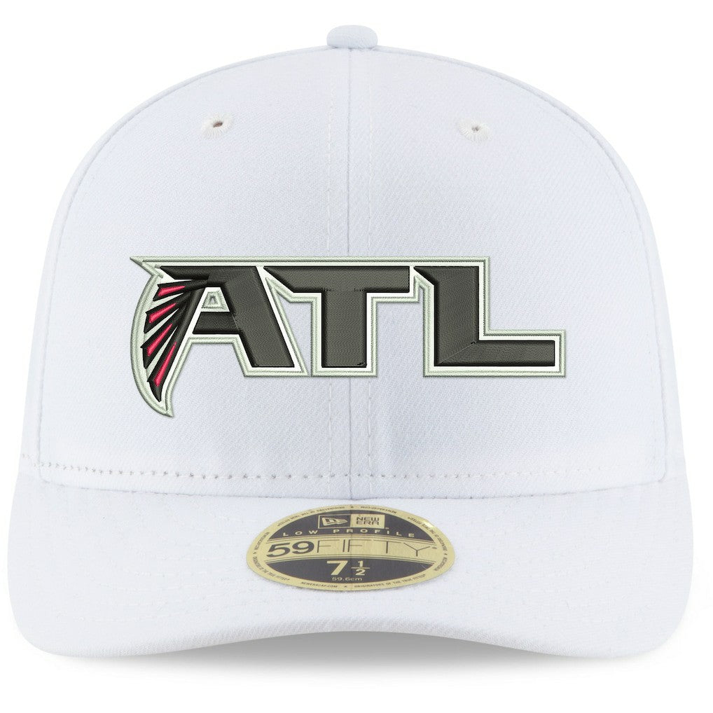 Atlanta Falcons New Era Omaha Low Profile 59FIFTY Fitted Hat - White - NFL