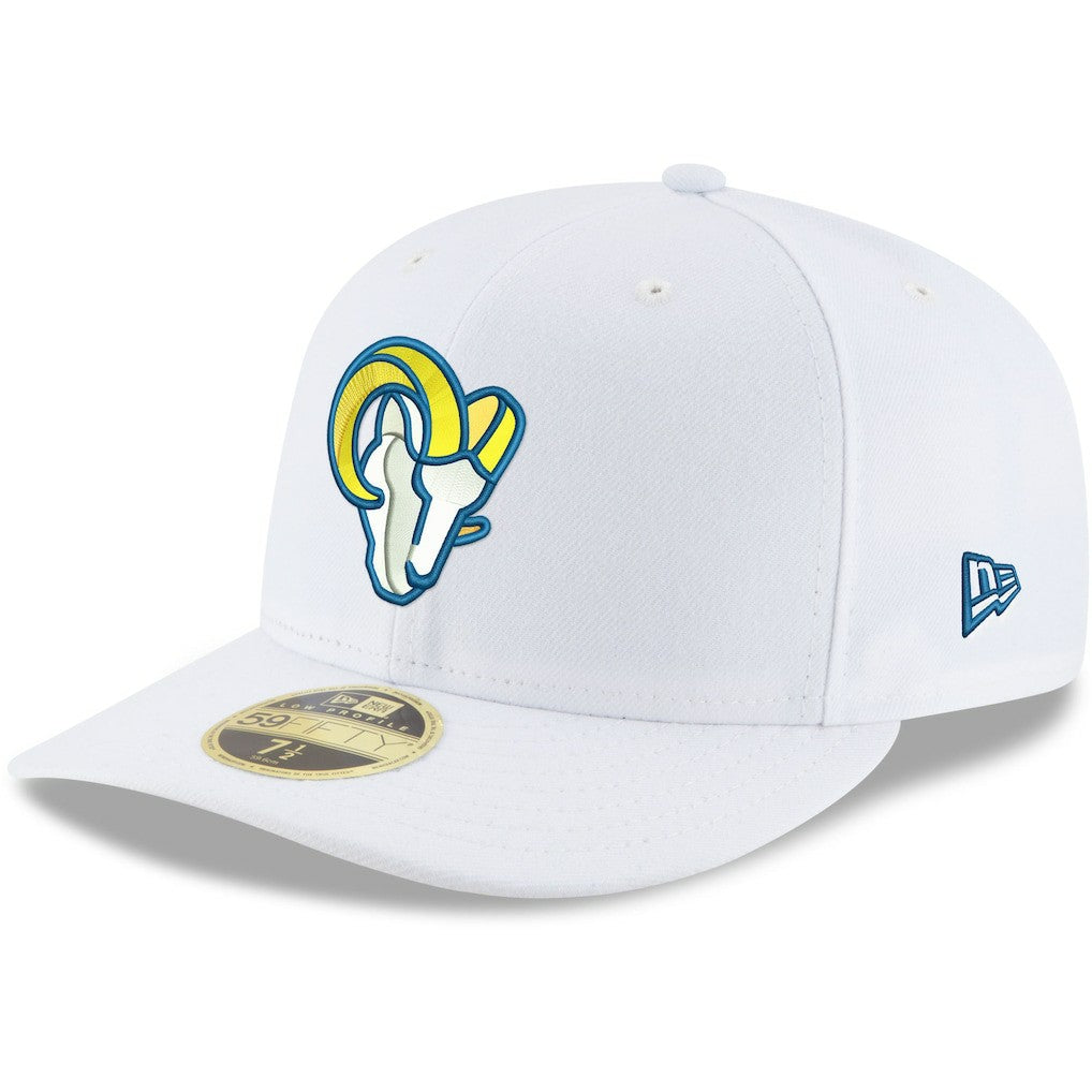 Los Angeles Rams New Era Omaha Low Profile 59FIFTY Fitted Hat - White - NFL