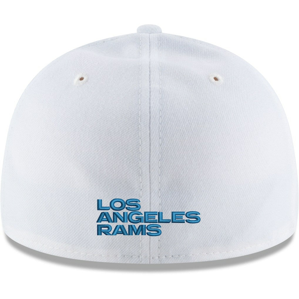 Los Angeles Rams New Era Omaha Low Profile 59FIFTY Fitted Hat - White - NFL