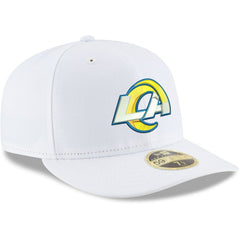 Los Angeles Rams New Era Omaha Low Profile 59FIFTY Fitted Hat - White - NFL