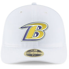 Baltimore Ravens New Era Omaha Low Profile 59FIFTY Fitted Hat - White - NFL