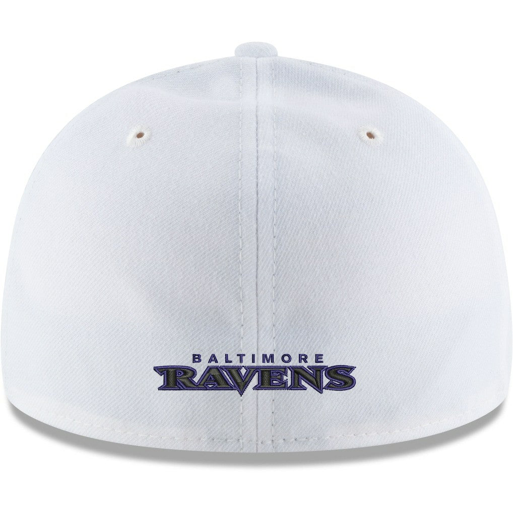 Baltimore Ravens New Era Omaha Low Profile 59FIFTY Fitted Hat - White - NFL