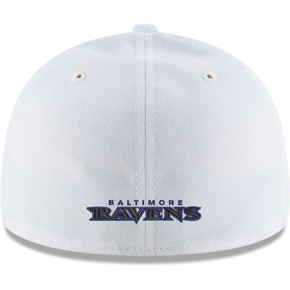 Baltimore Ravens New Era Omaha Low Profile 59FIFTY Fitted Hat - White - NFL