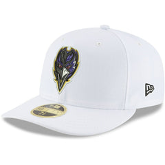 Baltimore Ravens New Era Omaha Low Profile 59FIFTY Fitted Hat - White - NFL