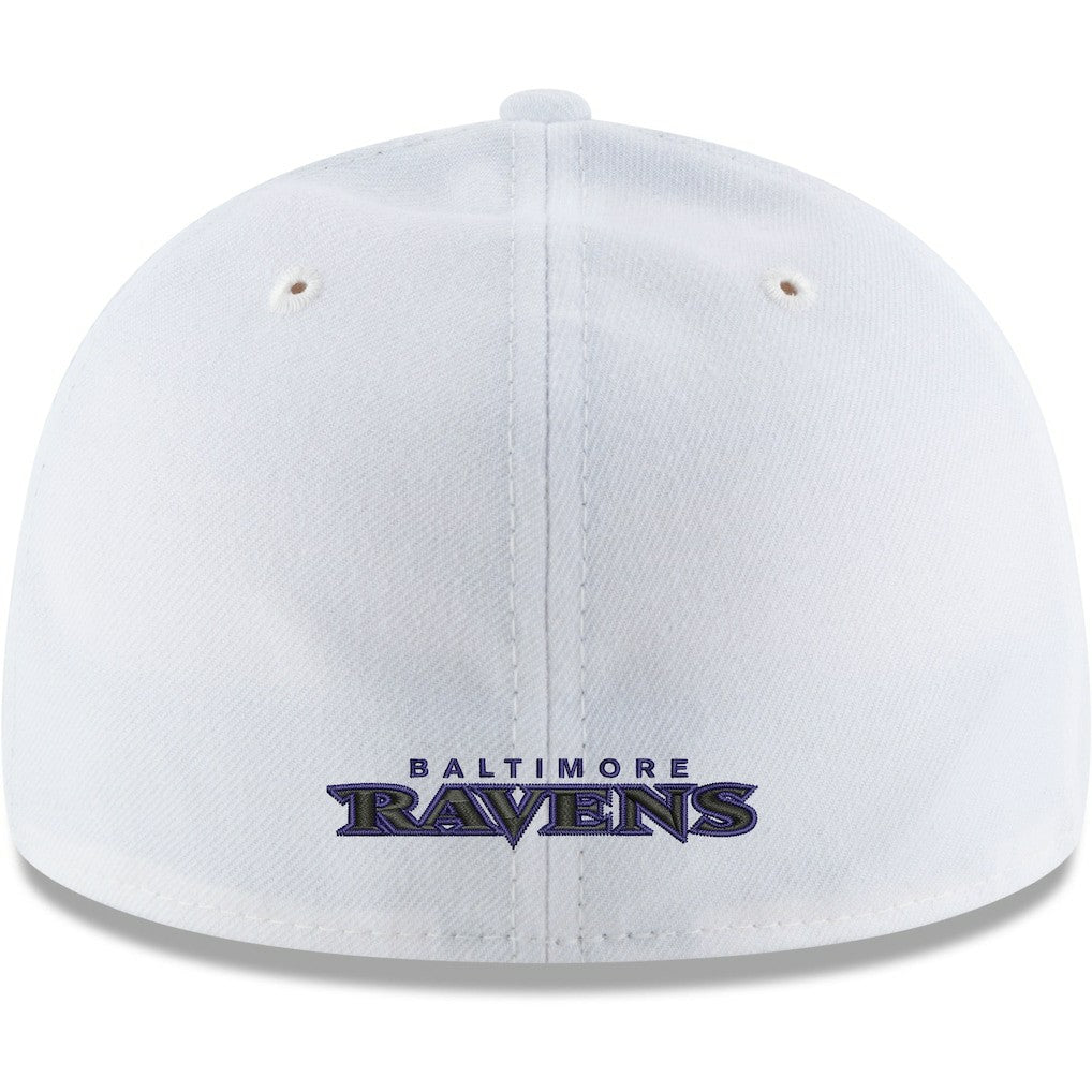 Baltimore Ravens New Era Omaha Low Profile 59FIFTY Fitted Hat - White - NFL