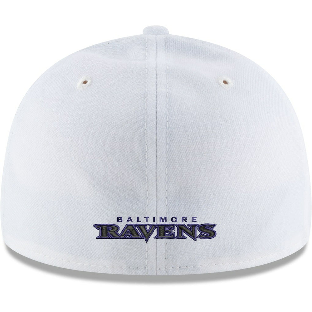 Baltimore Ravens New Era Omaha Low Profile 59FIFTY Fitted Hat - White - NFL